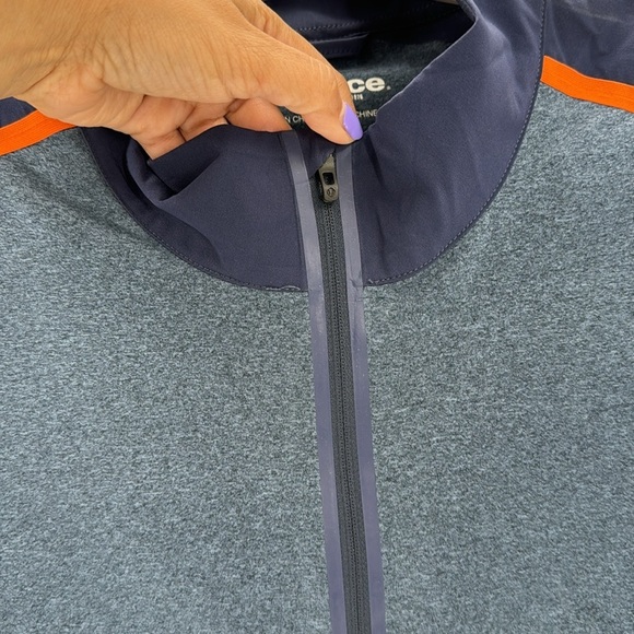 Sunice  Tobey UltraliteFX Stretch Half-Zip Pullover blue orange performance - Picture 3 of 9